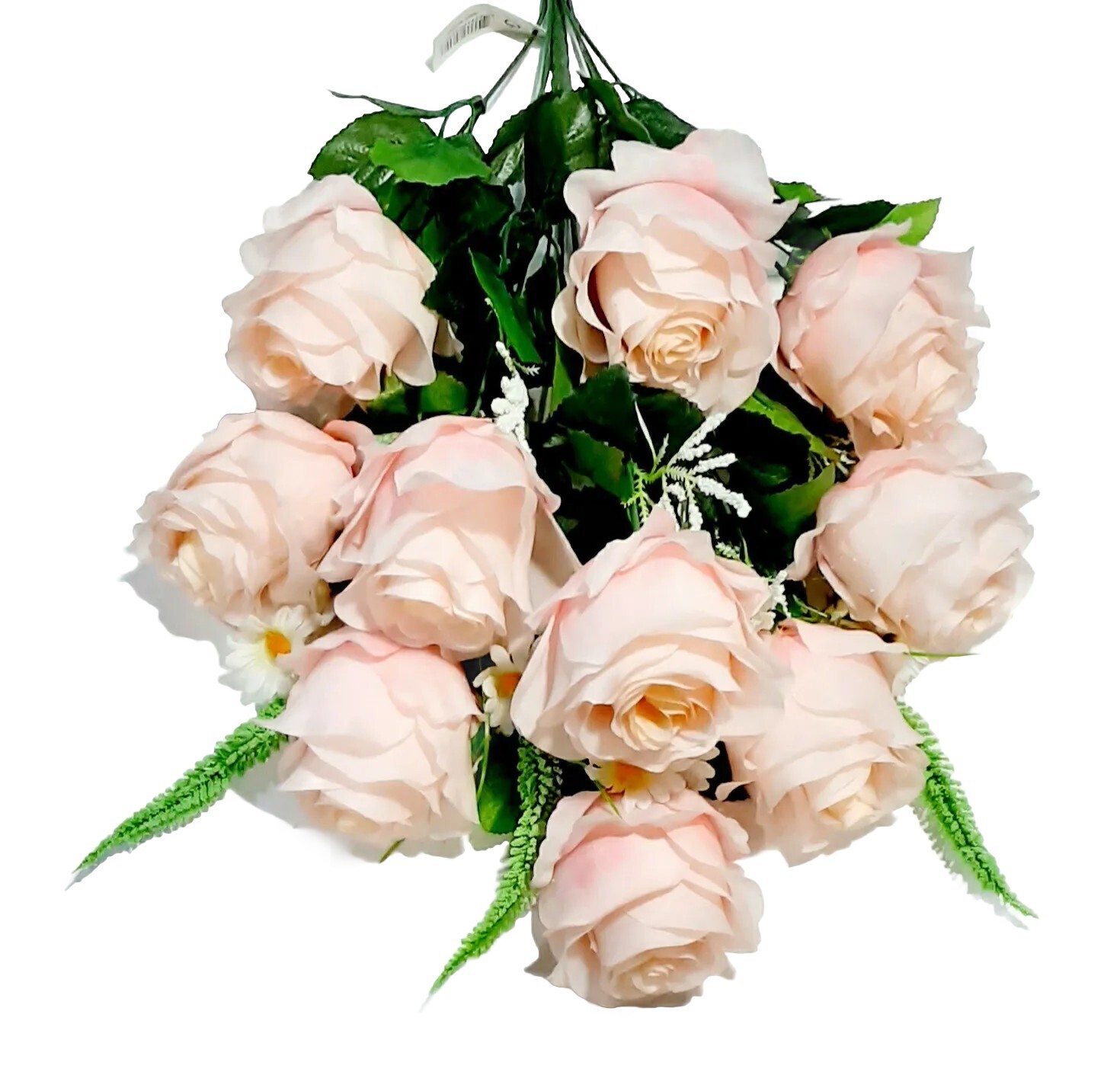 Blush Pink Emperor Rose 23″ Large Bush Quality Silk Flower Home Wedding Party US
