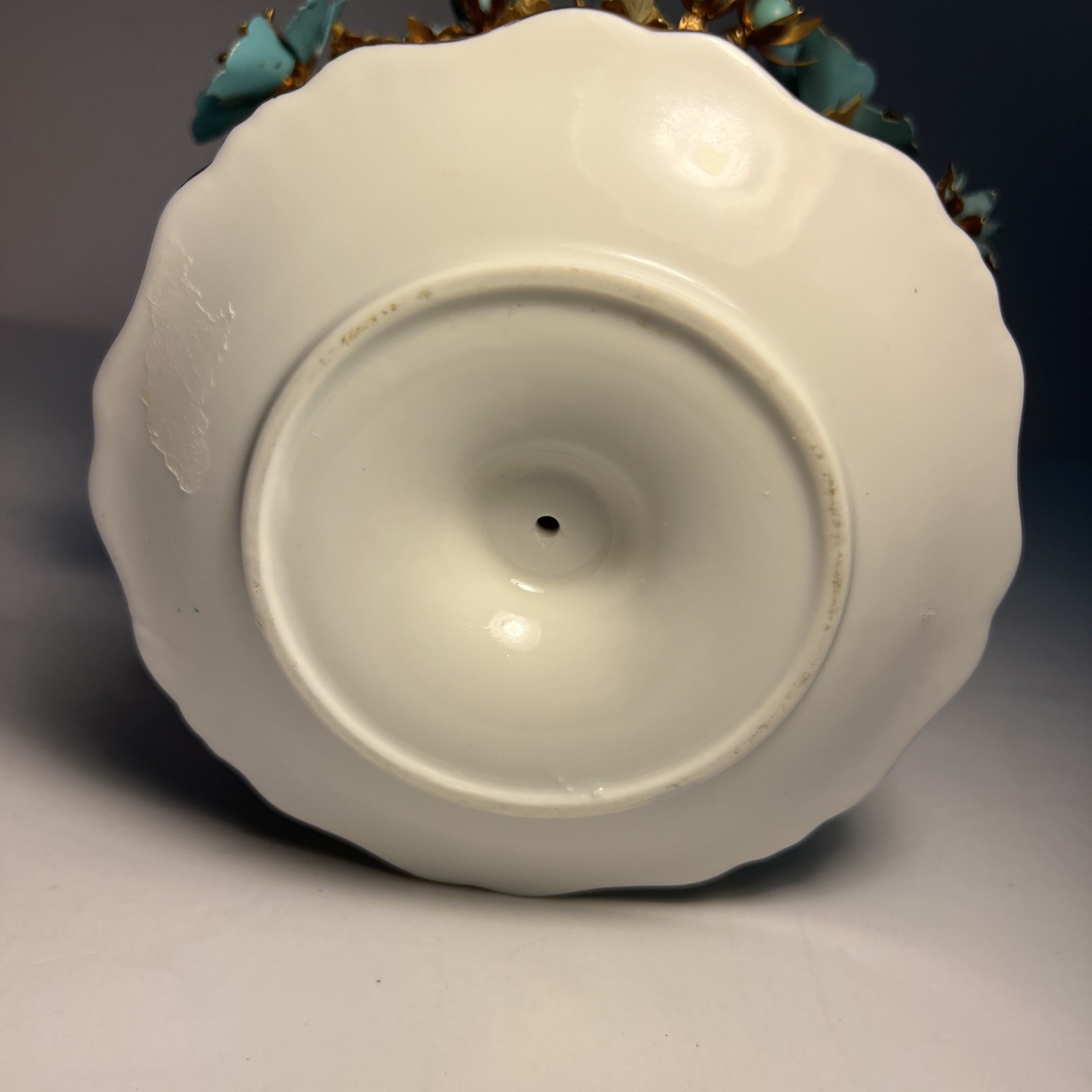 Jane Hutcheson for Gorham Blue Fleurs des Siecles 2 Handle Cache Pot EUC