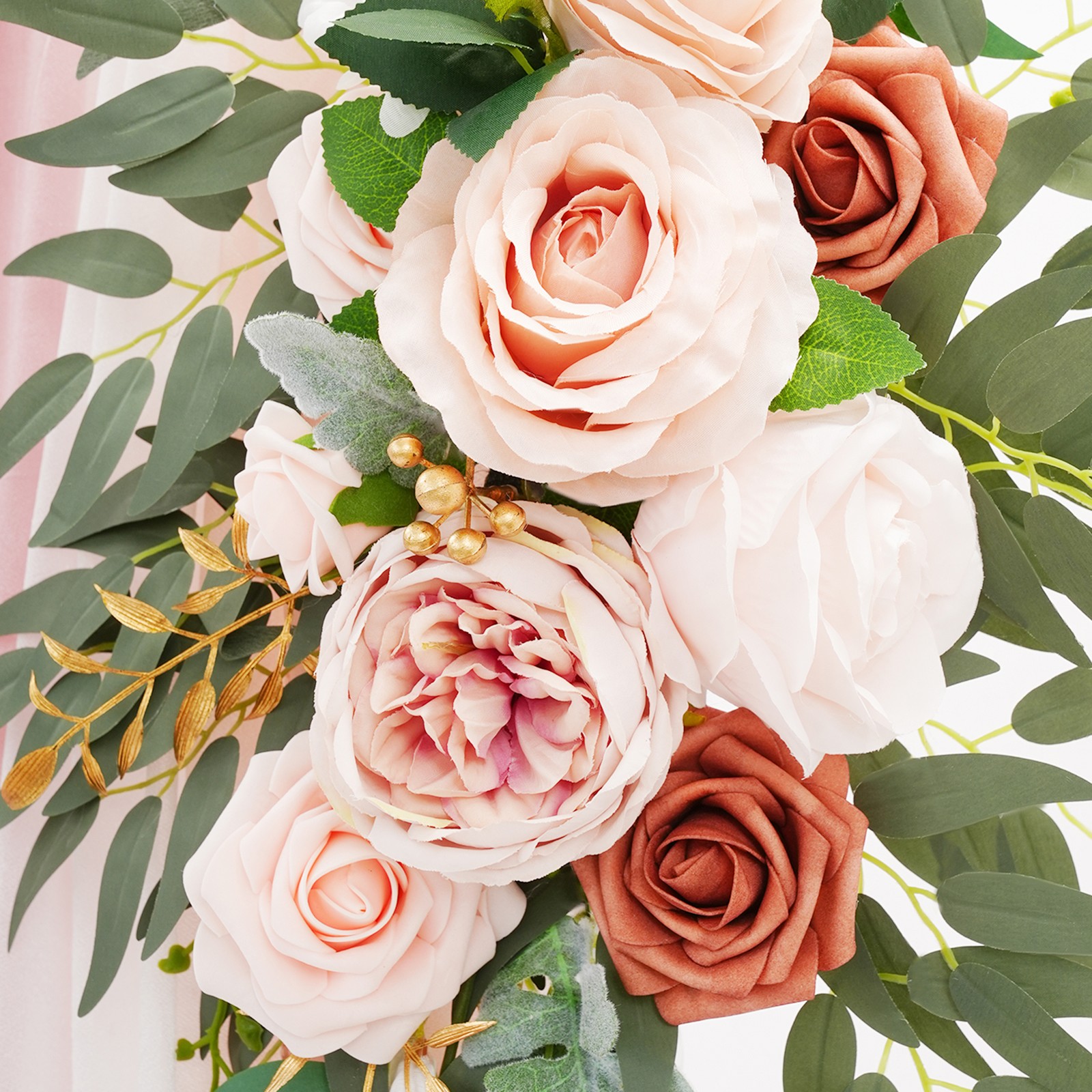 Decorative Artificial Flowers, Artificial Wedding Arch Flower Kit, Wedding Artif