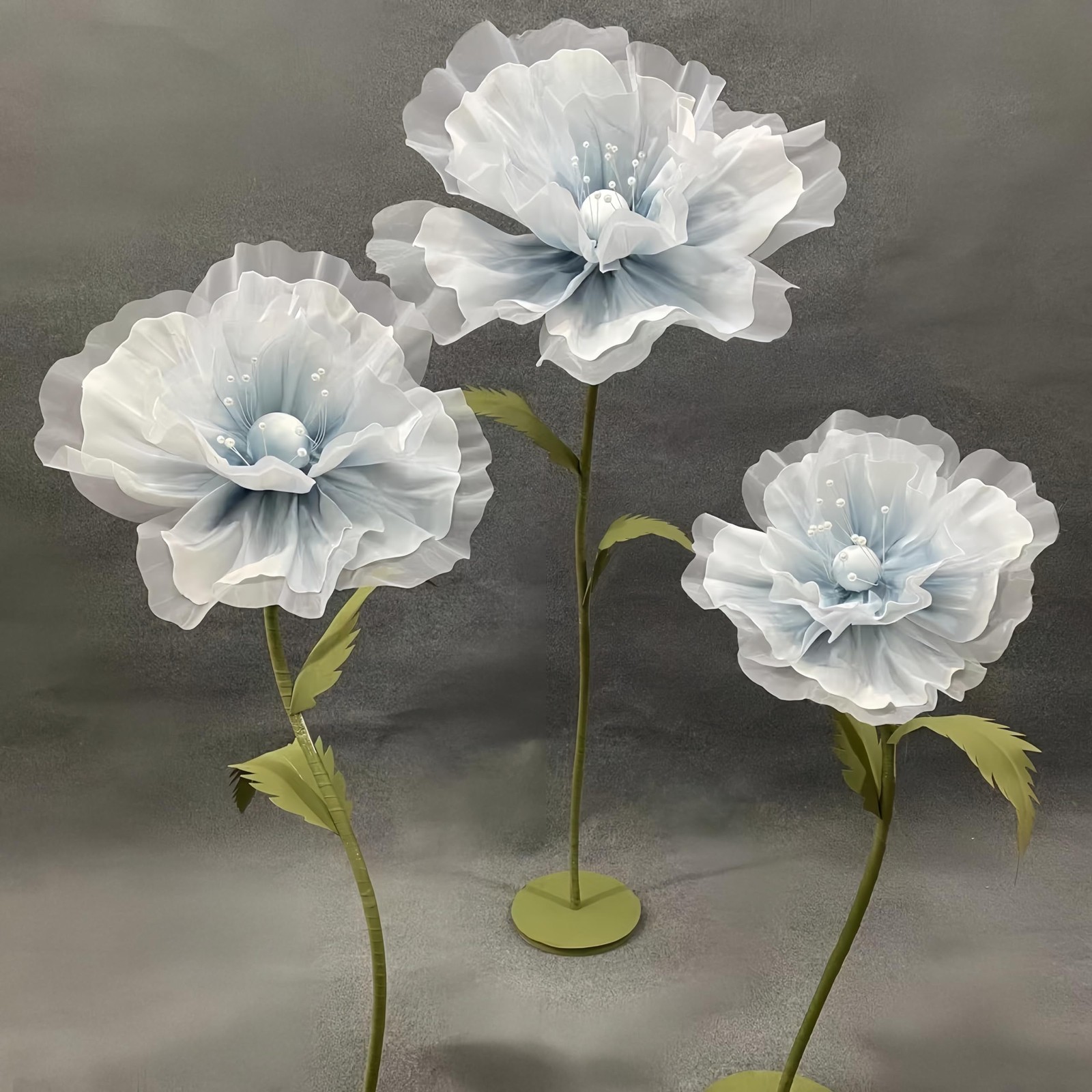 Large EVA Artificial Flowers, 5.3ft Giant Flowers for Decorations with Stand,…