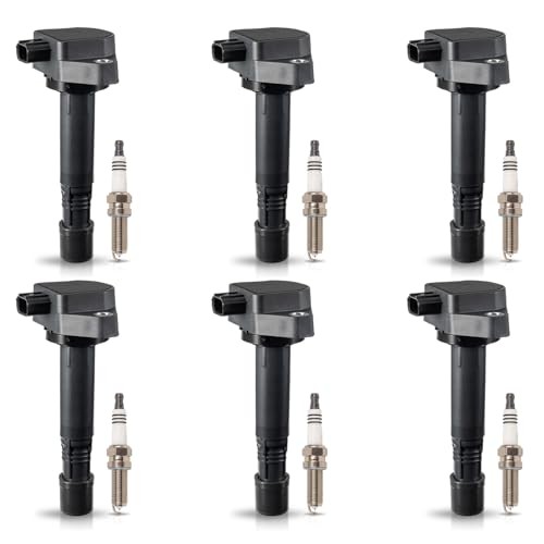 Set of 6 UF624 Ignition Coil Pack and 93175 Iridium Spark Plug Compatible with