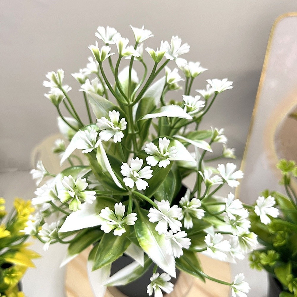 Artificial Daisy Potted Plants Plastic Simulation Flowers for Home Decor Wedding