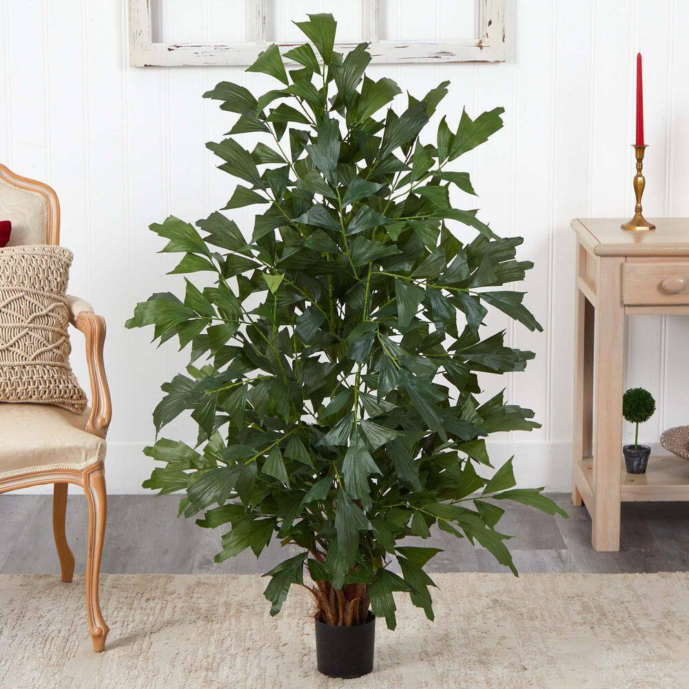 4.5 Ft. Artificial Green Fishtail Palm Silk Tree