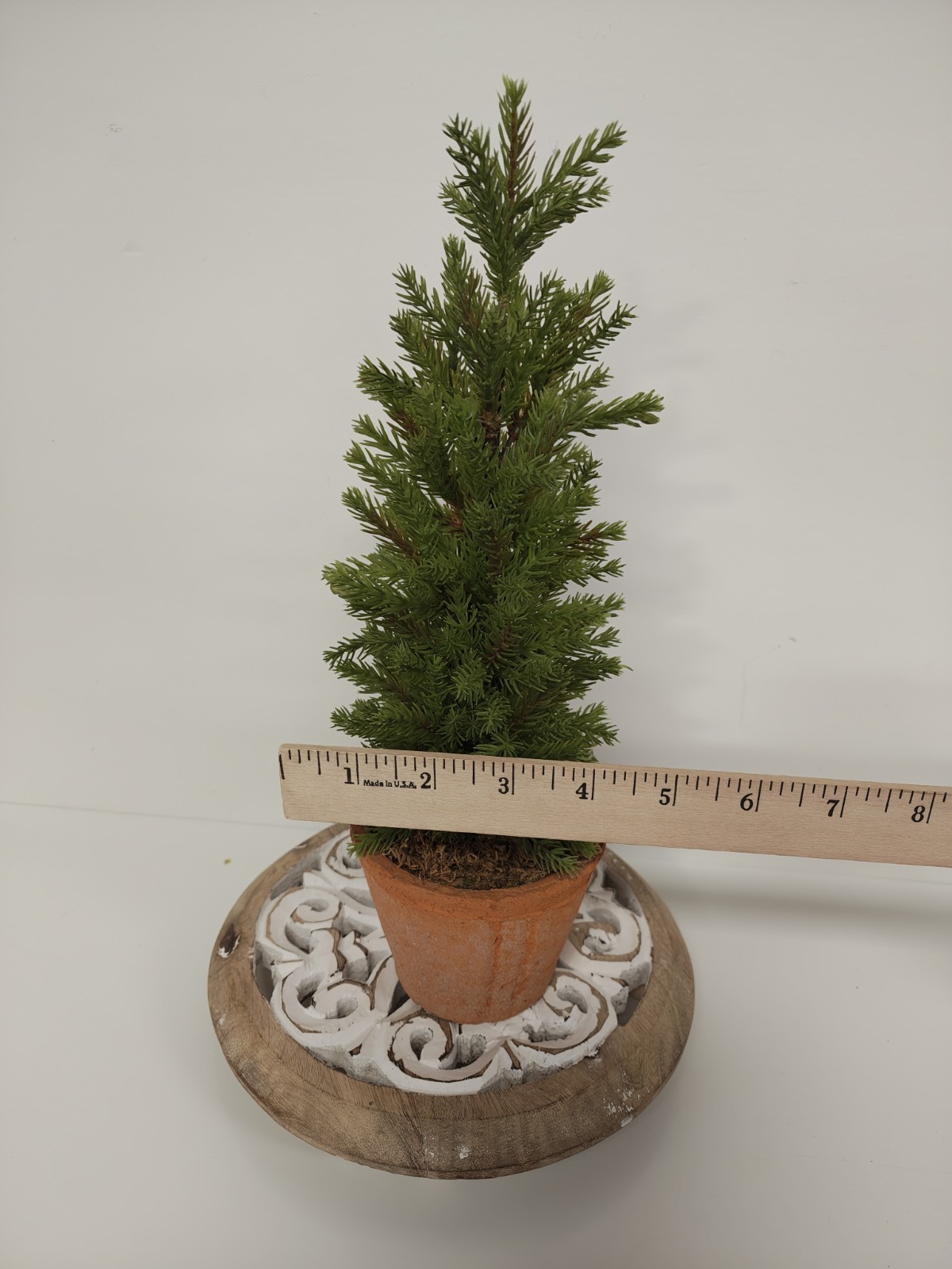 Pottery Barn Faux Cedar Topiary Tree Terracotta Pot Rustic Farmhouse Decor 14″
