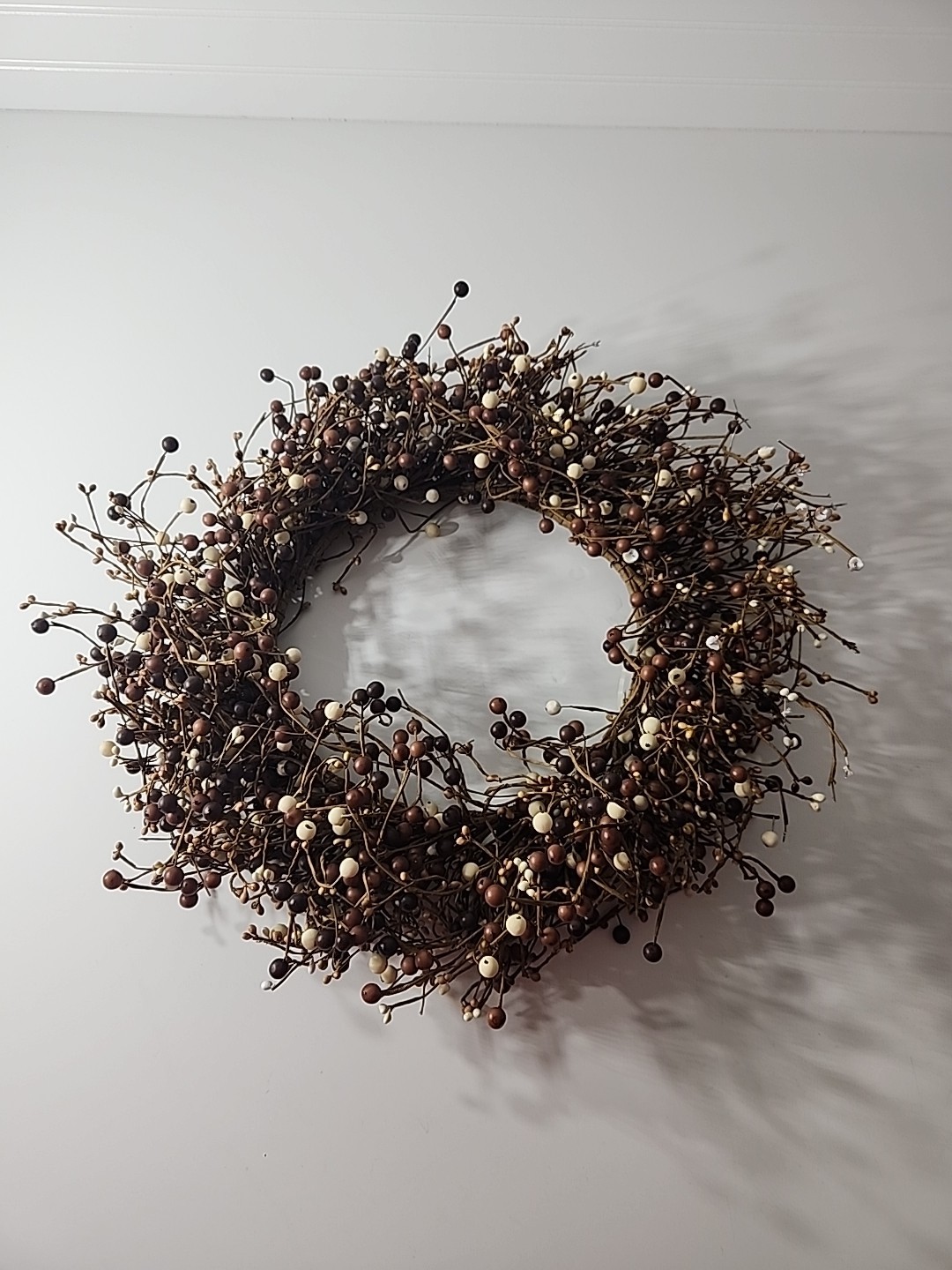 Autumn Wreath Artificial Berries. Fall Decor Indoor Outdoor Accent 20″