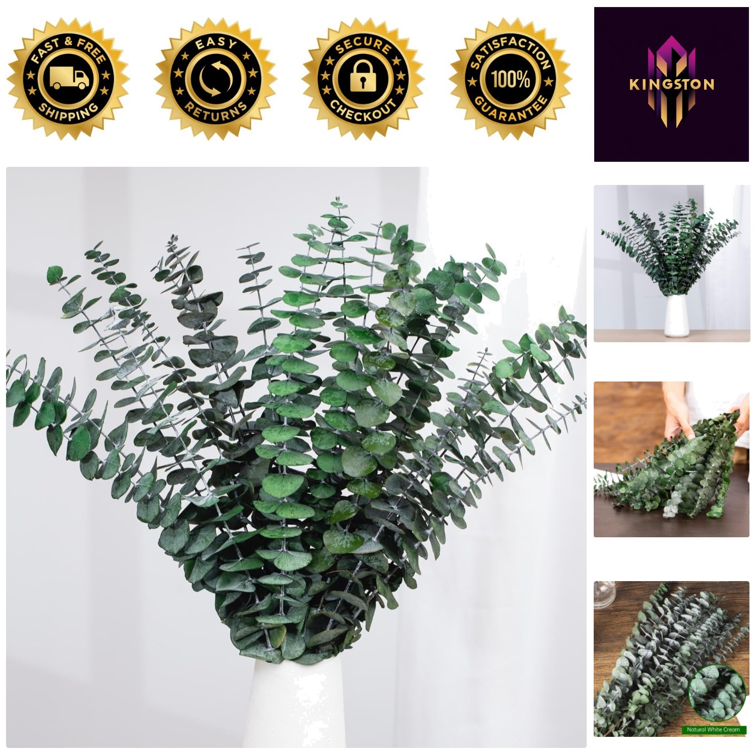 Natural Preserved Eucalyptus Stems – Serenity for Showers & Occasions