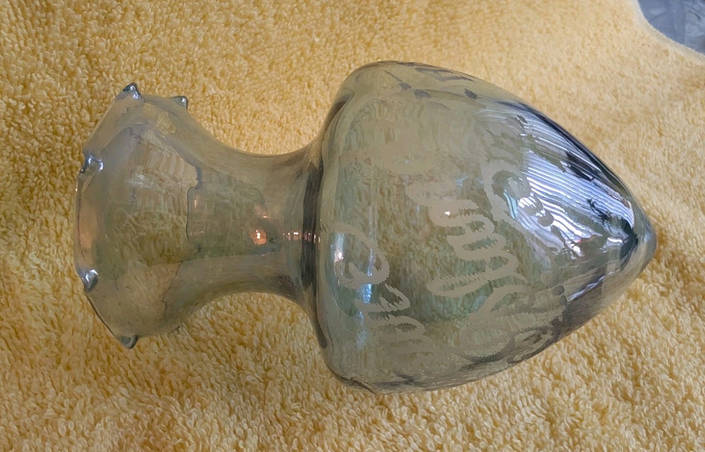 VINTAGE Treasure Island SF CA Wall Sconce Propagation Planter Bulb Glass Vase