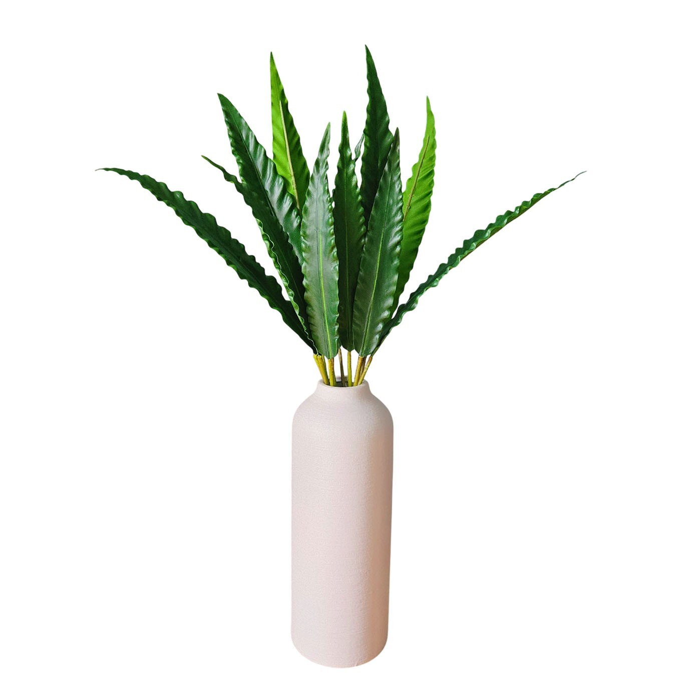 12-stems /29″ Artificial Bird’s Nest Fern Asplenium for Indoor and outdoor decor