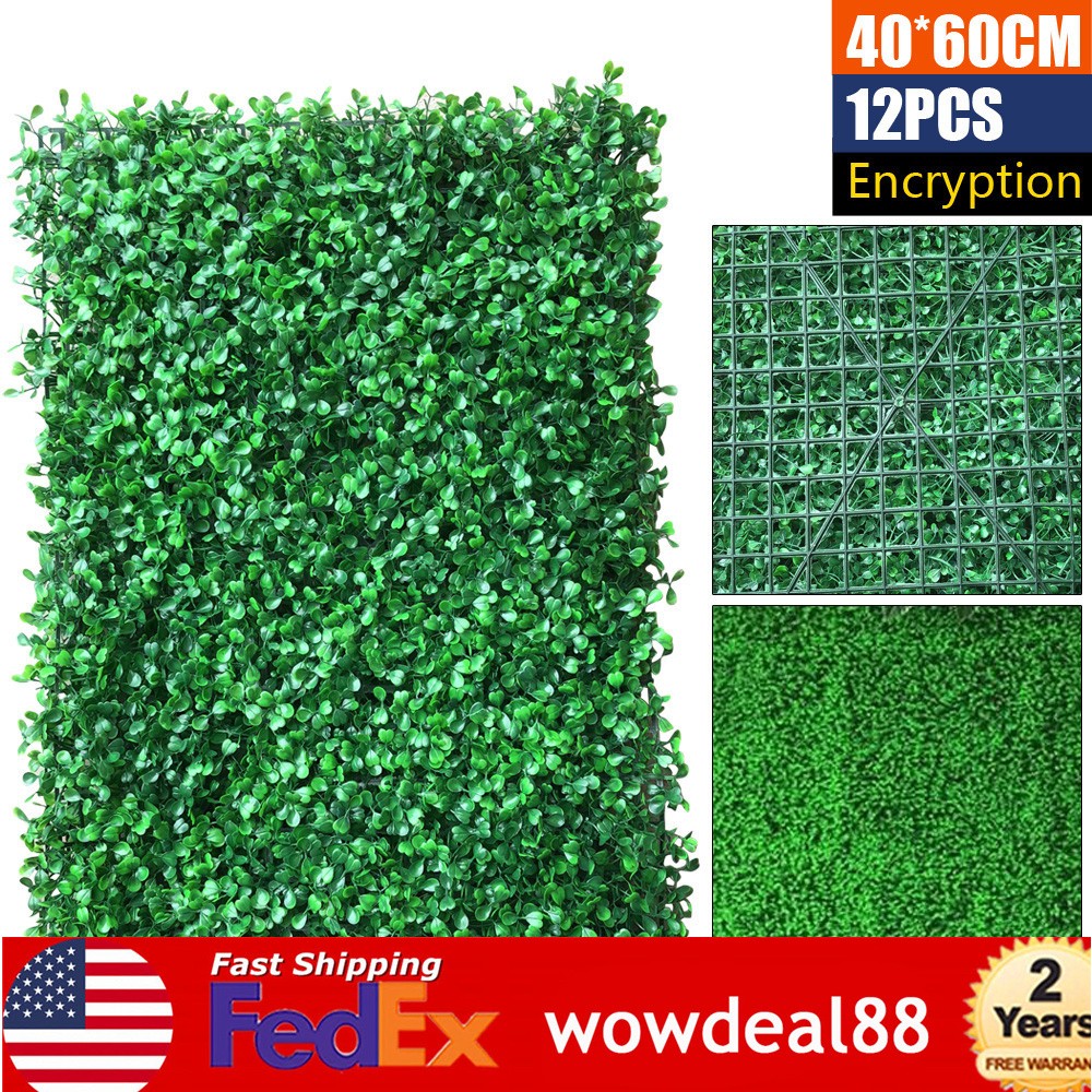 12 Pack Artificial Turf Lawn Grass Mat Indoor Outdoor Wall Background Pad Decor