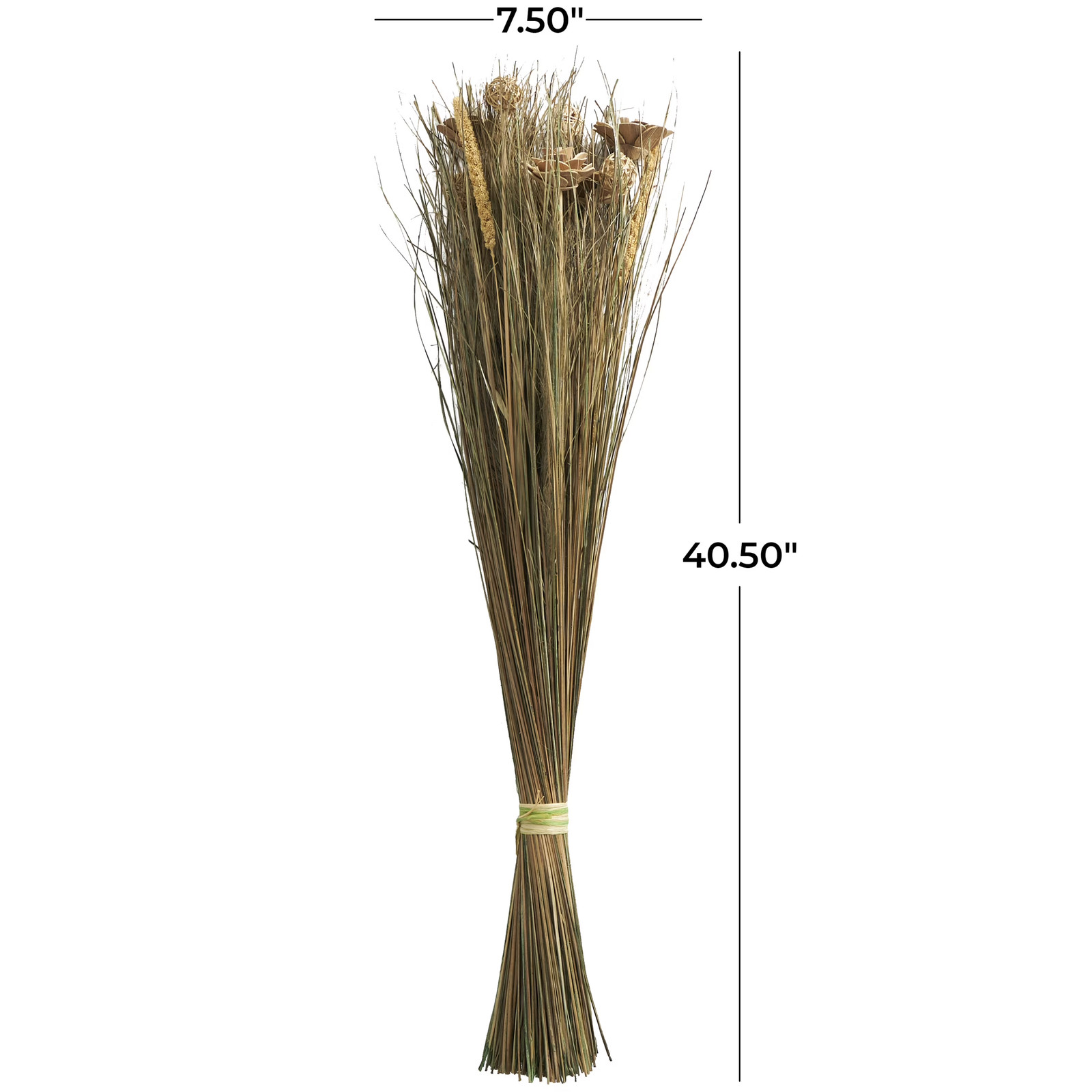 41″ Handmade Tall Floral Bouquet Dried Plant Natural Foliage Grass Bouquet with