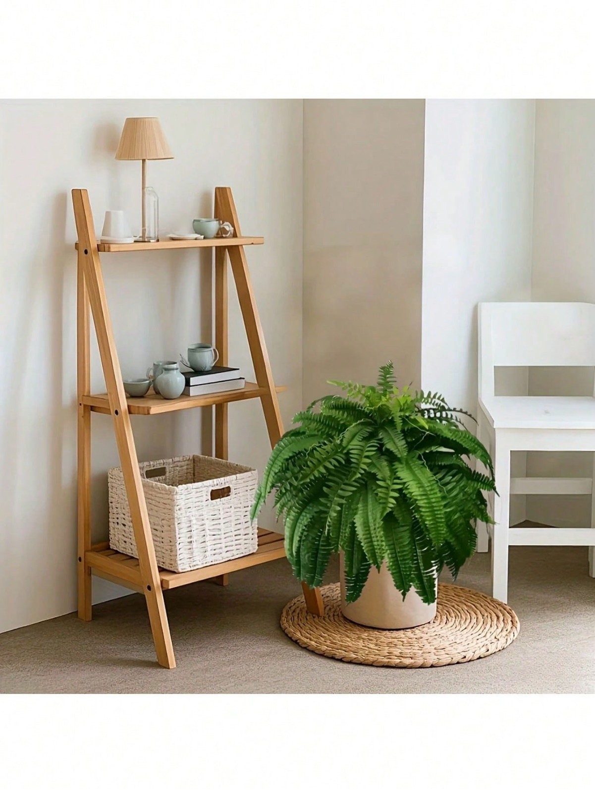 2 Pack Artificial Large Boston Fern Plant Wall Hanging Decoration Home Decor