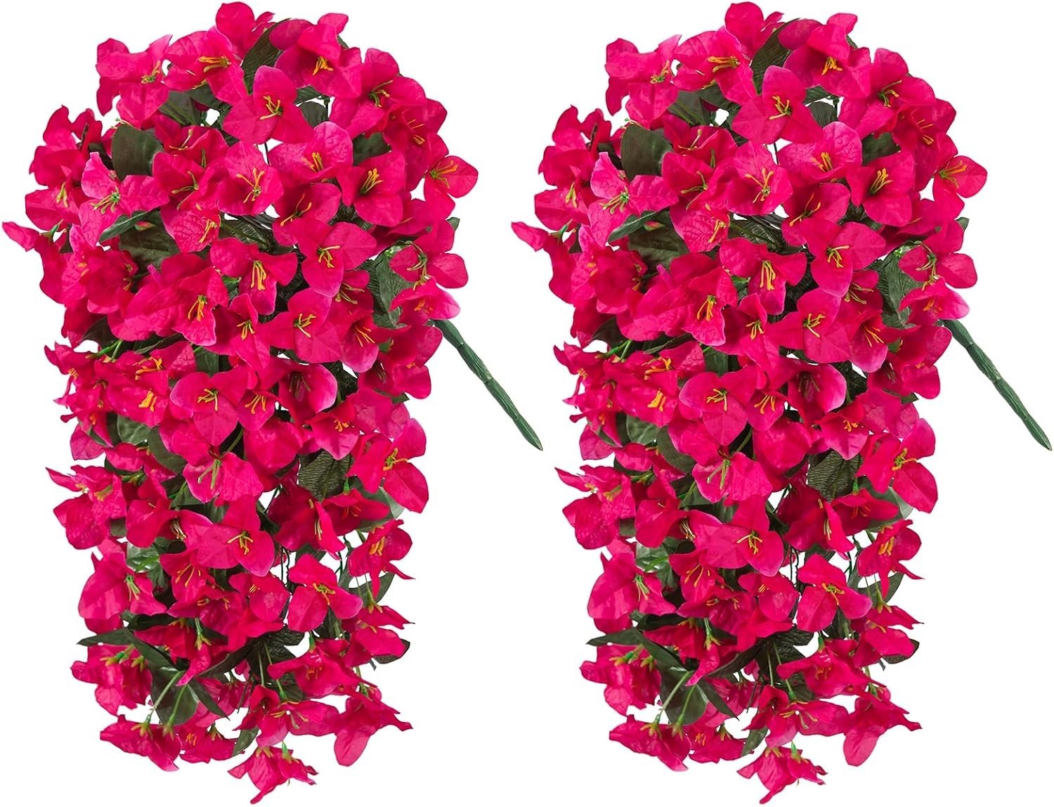 Artificial Bougainvillea Flowers – 2 Pcs Trailing Vines for Effortless Greenery