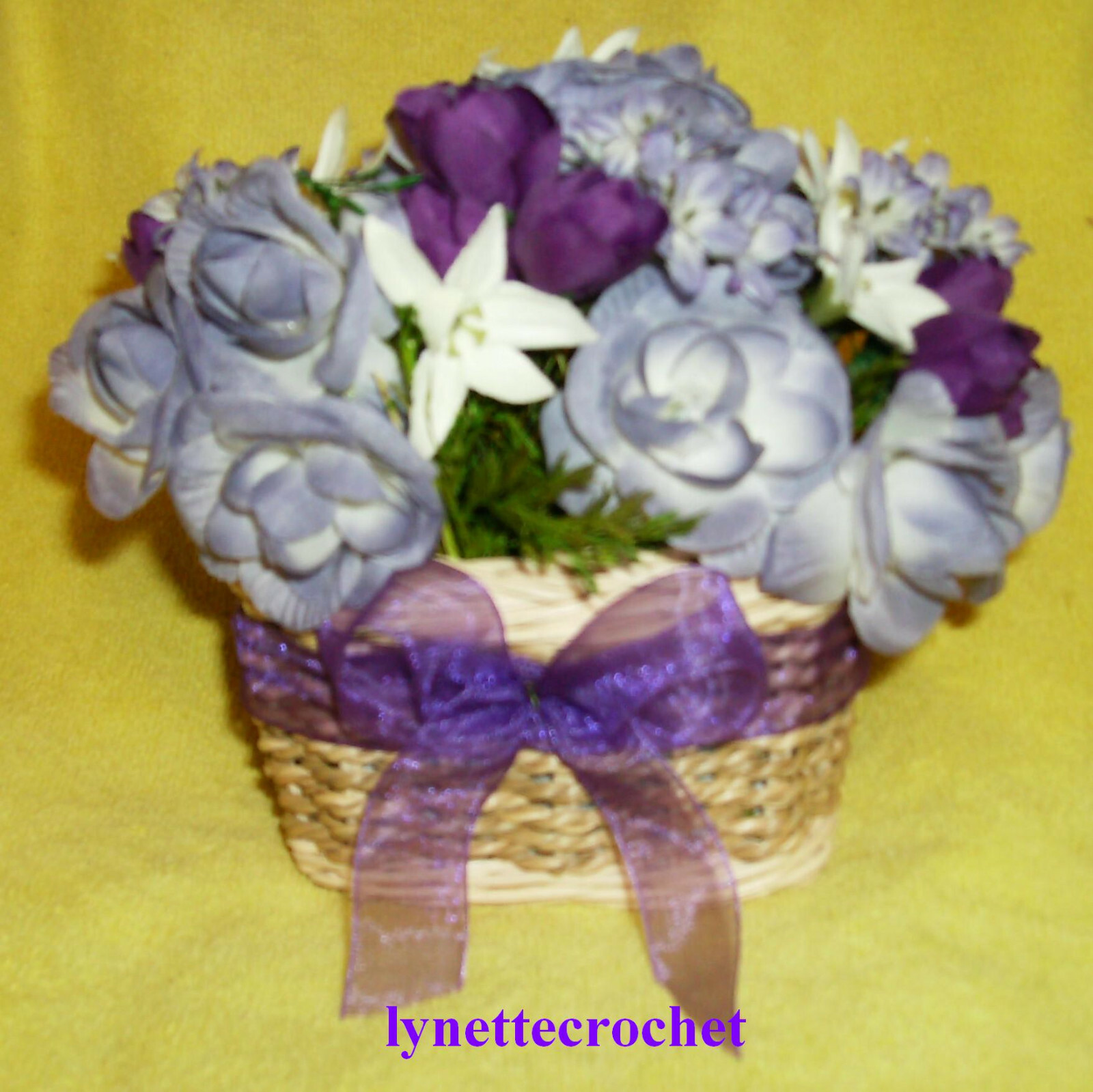 SILK LAVENDER FLORAL CENTERPIECE PILLAR CANDLE RING 10″ ARTIFICIAL #21