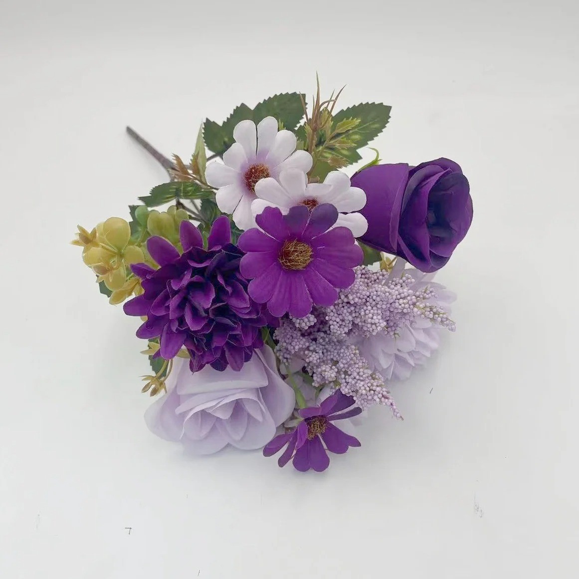 Artificial Rose Dahlia Daisy Flower Bouquet Silk Floral Wedding Home Decor