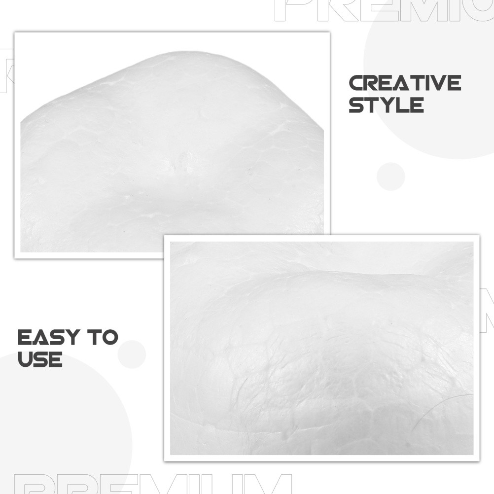 20Pcs Durable White Foam Craft Balls Simulated Persimmon for Home Ornament DIY