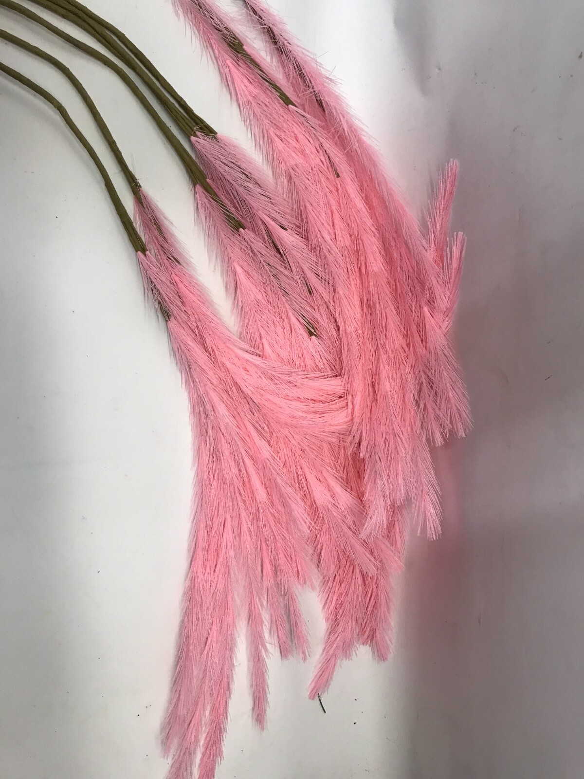 8 Synthetic Grass Ornamental PInk Cortaderia selloa in Home Garden 30in Length