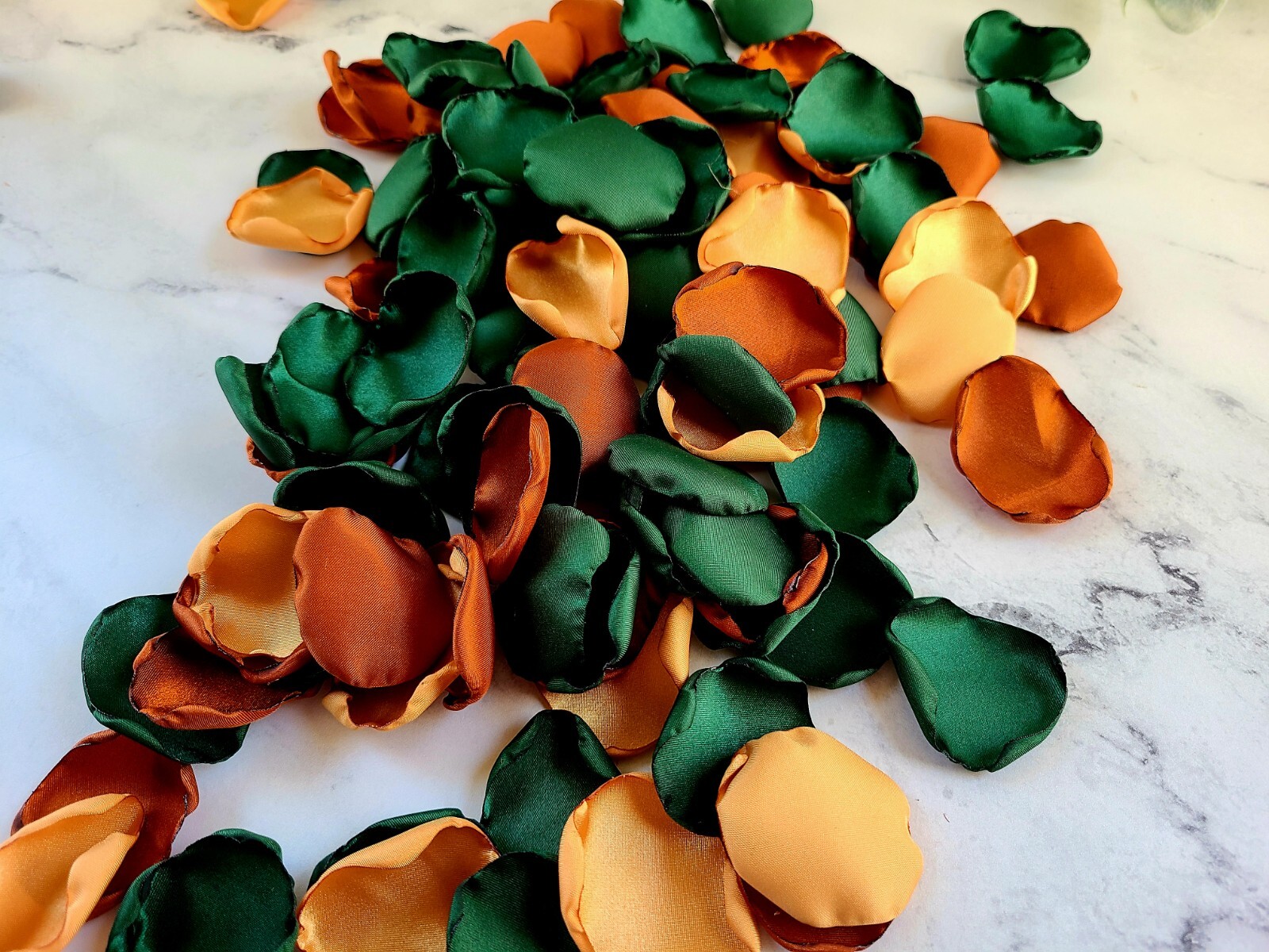 Emerald Rose Petals Terracotta Fall Wedding Decor Centerpiece Proposal Props