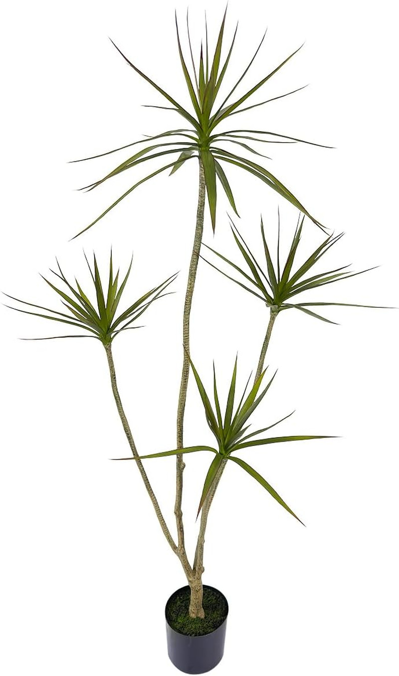 Artificial Dracaena Marginata,6Ft Tall Fake Plants Artificial Dracaena Marginata