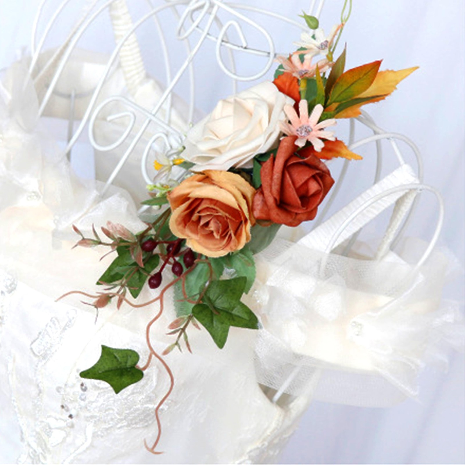 2pcs Artificial Flower Shoulder Corsages for Wedding, Mother of The Bride Cor…