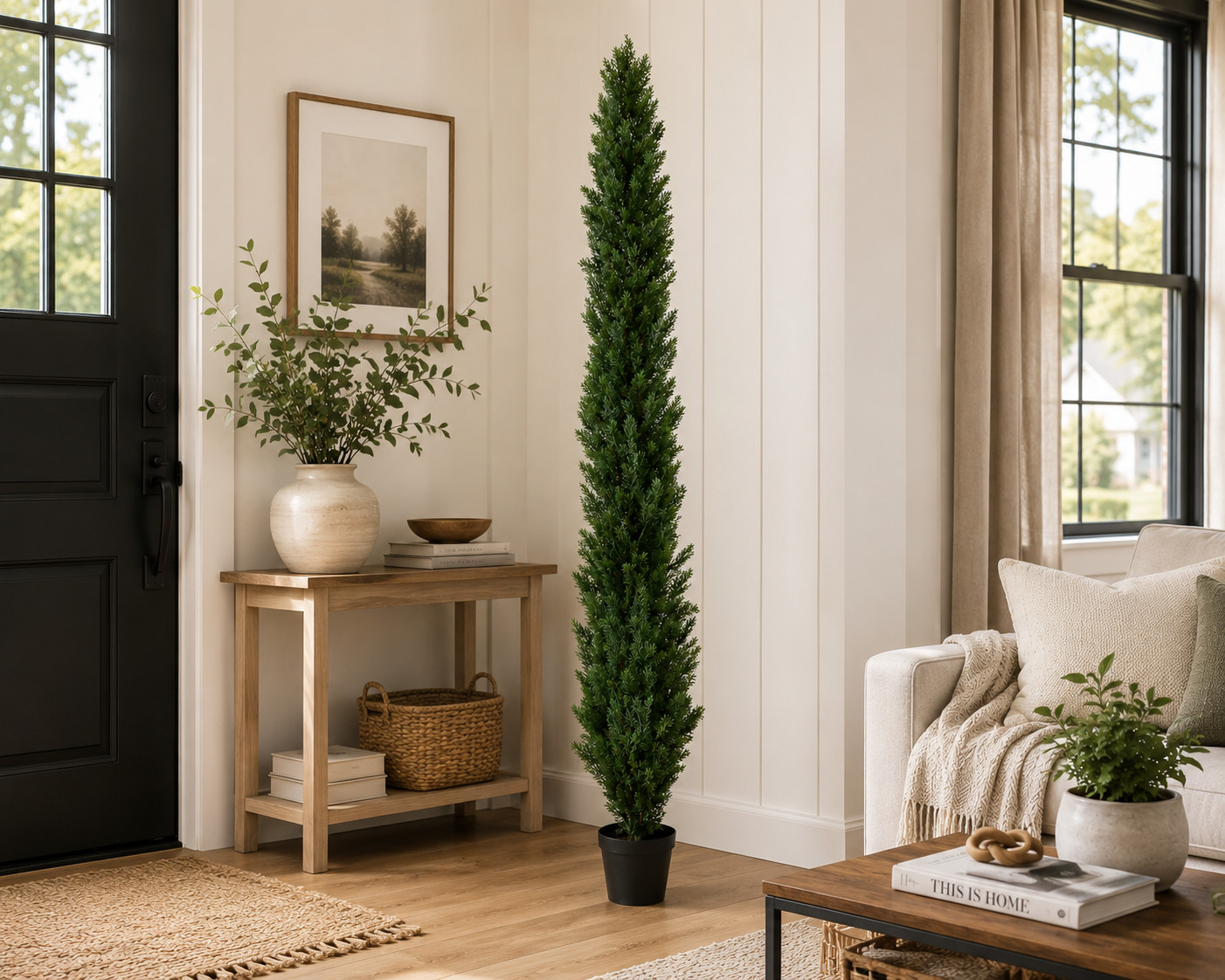 8′ Topiary Cedar Pine Artificial Tree Home Decor UV (Indoor/Outdoor) Retail $451