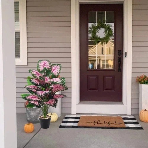 Large Artificial Palm Tree in Pot Fake Plant Outdoor Garden Home Office Decors