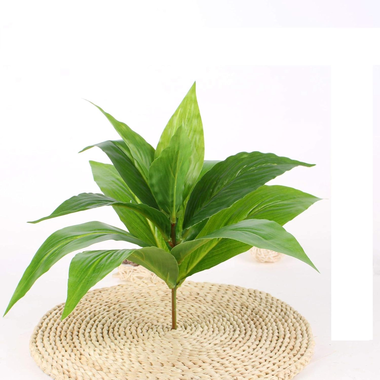 CATTREE Artificial Plants Outdoor Decor, Fake Plant Shrubs Faux Grass Plastic Le