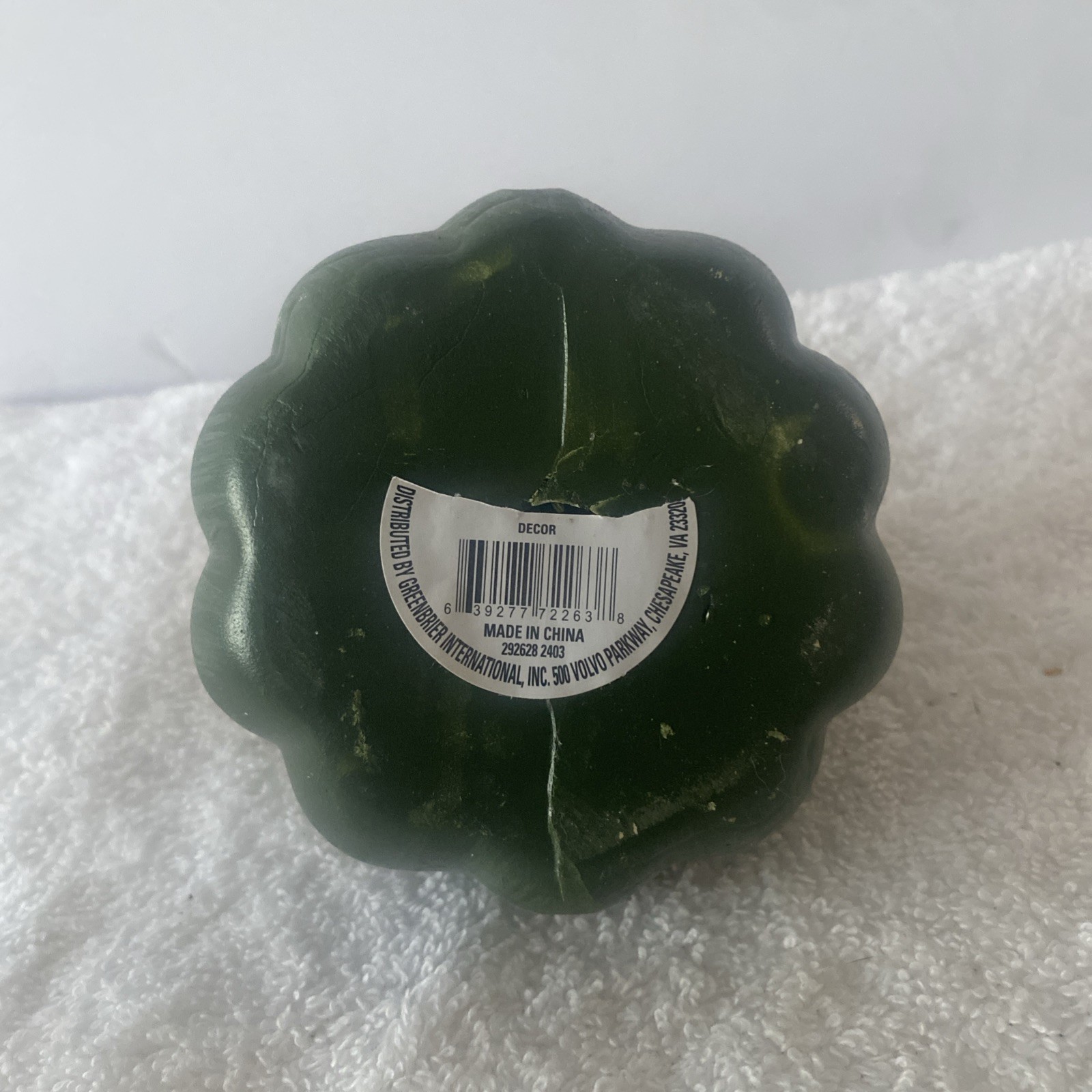 Autumn/Fall Green Pumpkin Golden Stem TableTop Decor (SHIPS IN 24 HOURS)