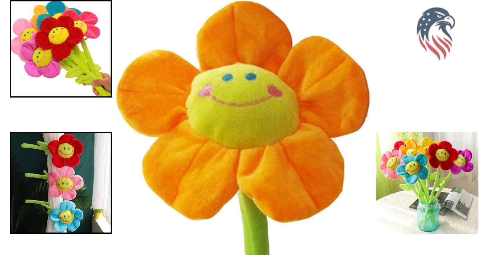 18-Inch Artificial Sunflower with Bendable Stems – Perfect for Weddings & Events