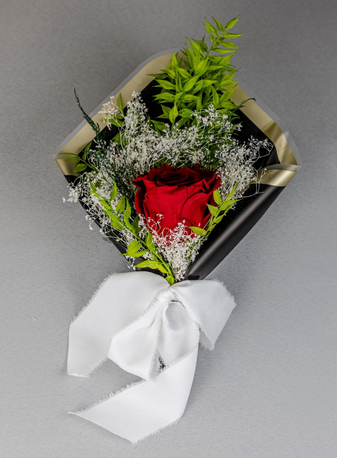 Preserved Red Rose Bouquet – Gothic Dark Romance – Small Luxury Arrangement