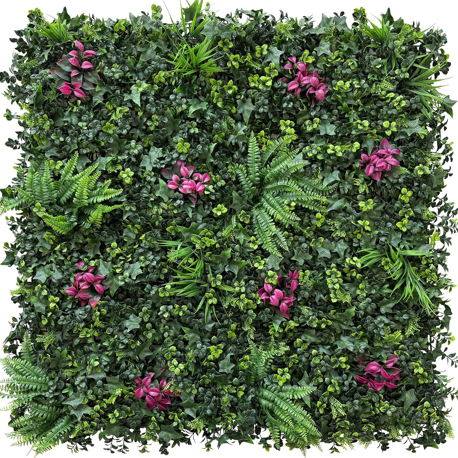 24Pcs UV-Anti Artificial Hedge Panels for Indoor/Outdoor Green Decor
