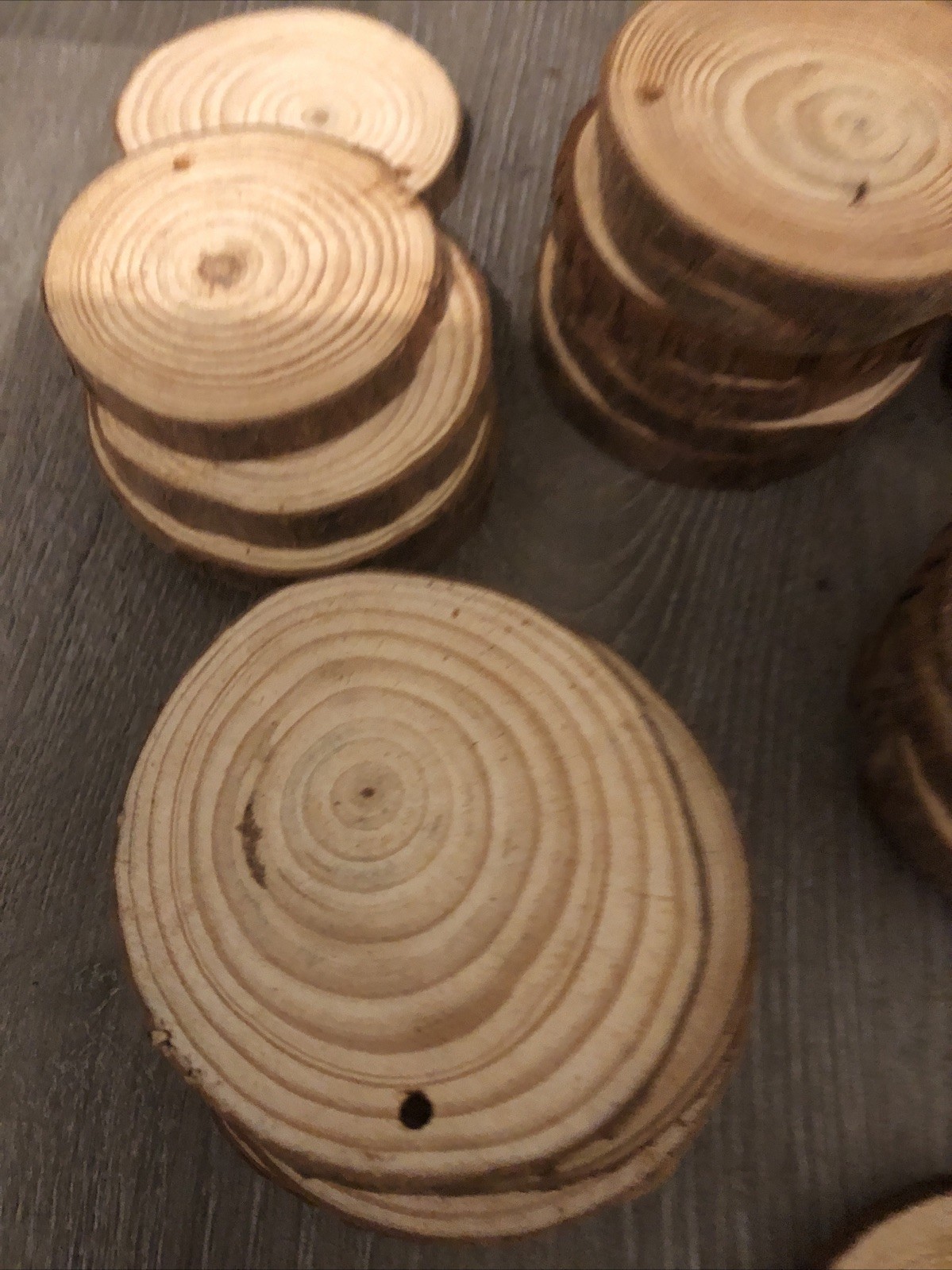 50 PCS Natural Tree Round Wood Log For Wedding Centerpiece, Arts and Crafts
