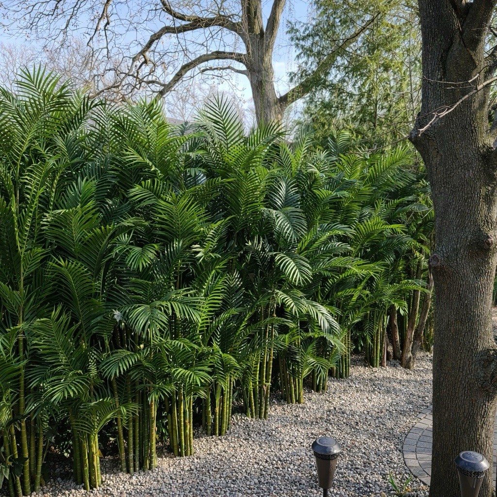 11’ UV Resistant Artificial Areca Palm Tree (Indoor/Outdoor). Retail $499