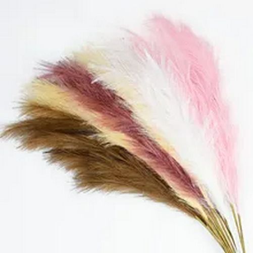 120cm Artificial Pampas Grass Home Garden DIY Fake Plant Ornament Decoration NEW