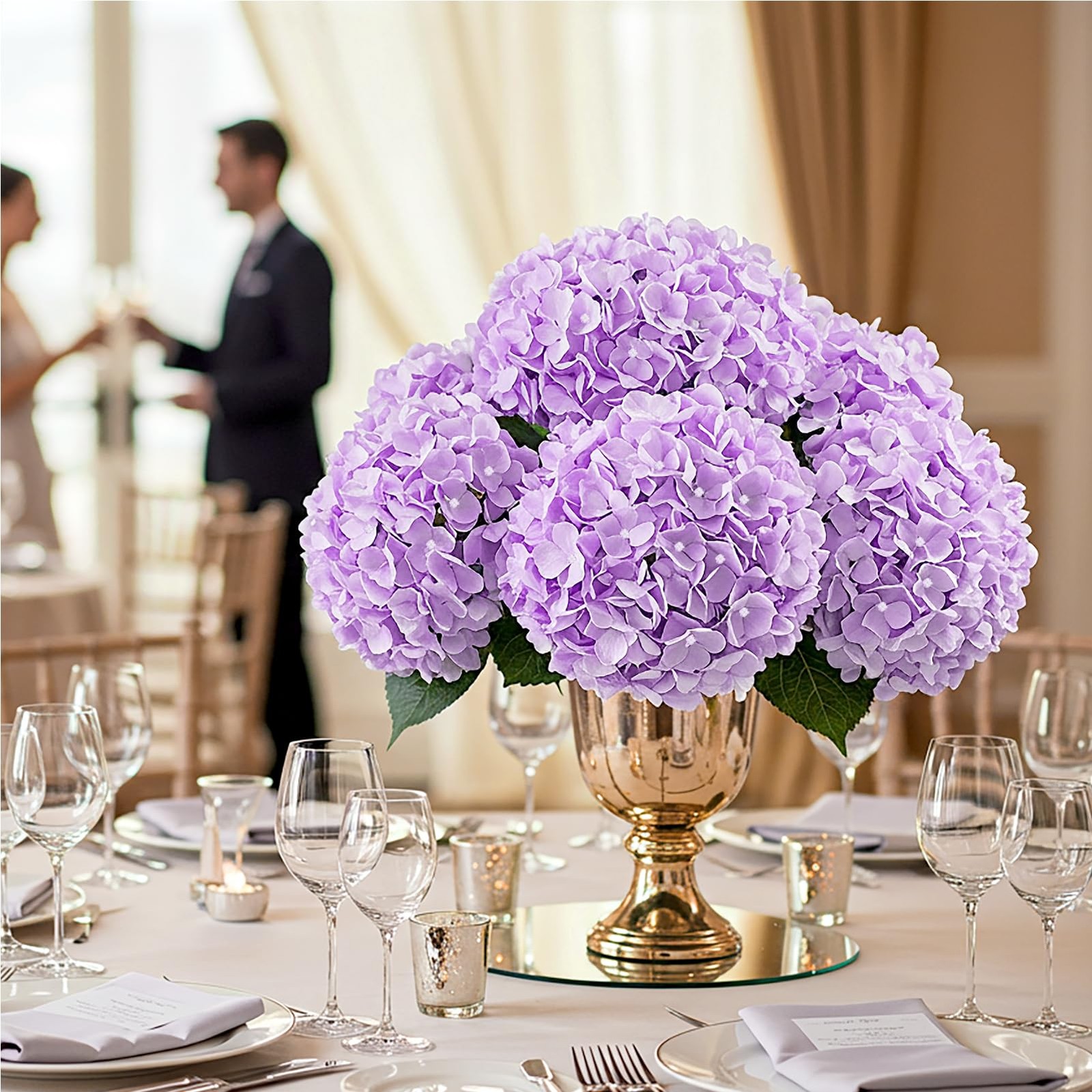 Auihiay Purple Hydrangea Bulk 204Pcs