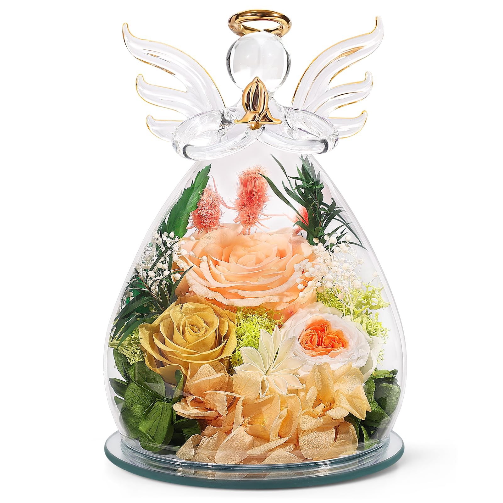 Gifts for Mom Birthday Gifts for Women Preserved Rose Forever Flower in Glass…