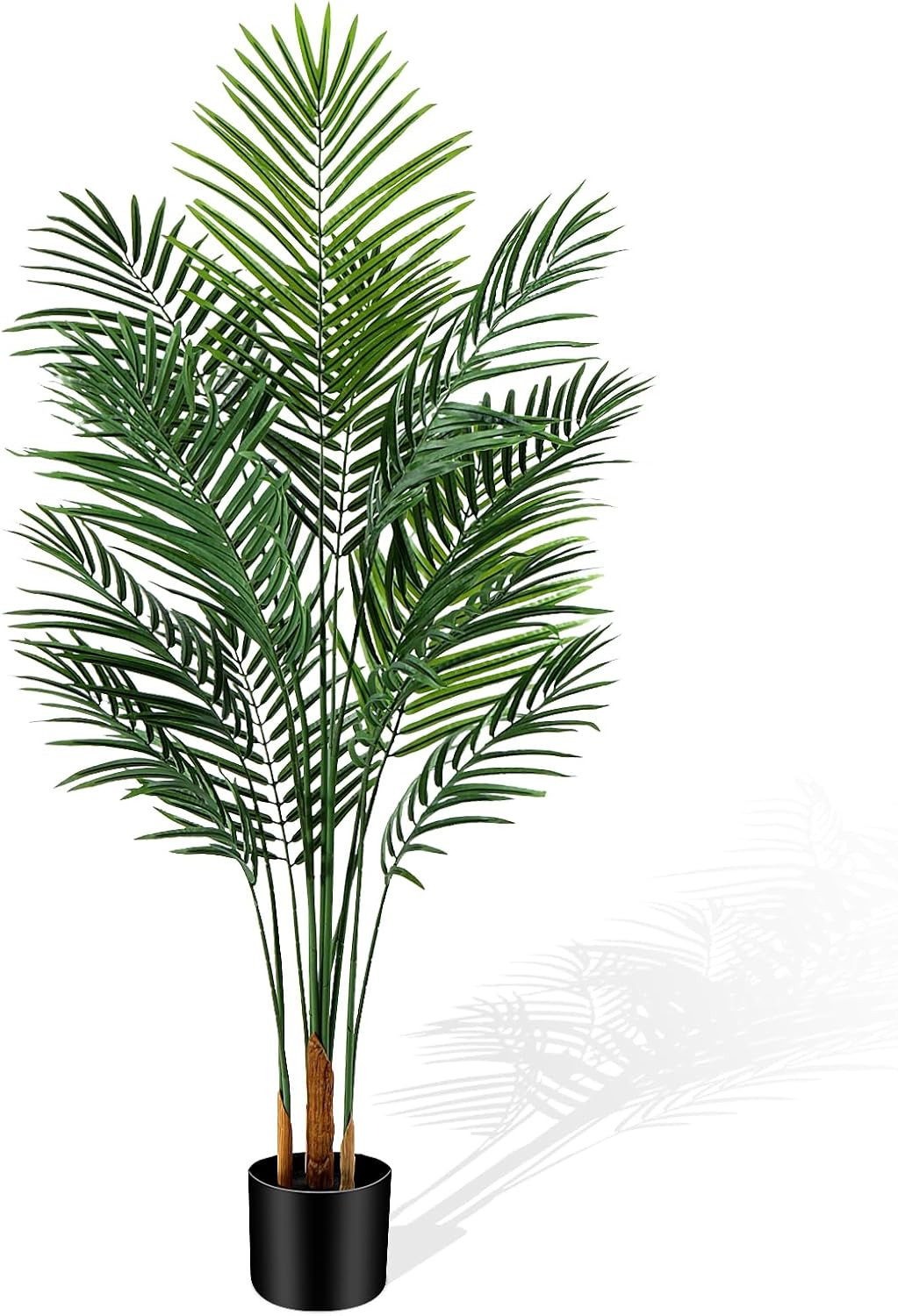 Artificial Palm Tree Indoor 5ft, Large Fake Tropical Areca Palm Tree with 13 Tru