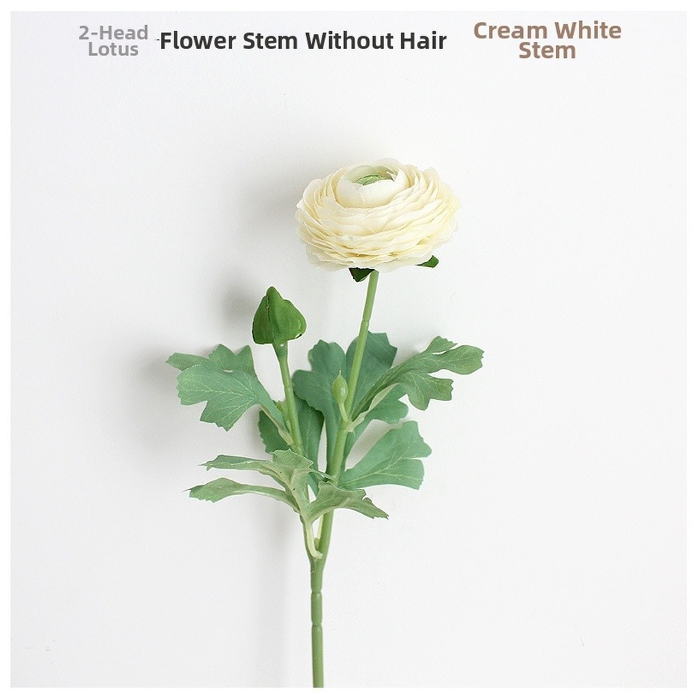 Silk Peony Artificial Flower with Flexible Stem for Custom Arrangement 52x10cm