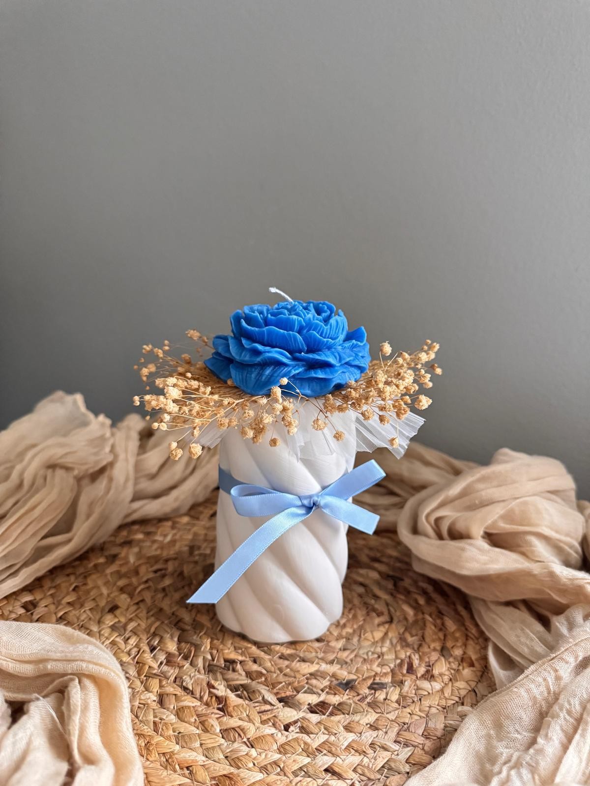 Flower Bouquet Candle Set Rose Soy Wax Candles Unique Gift for Women