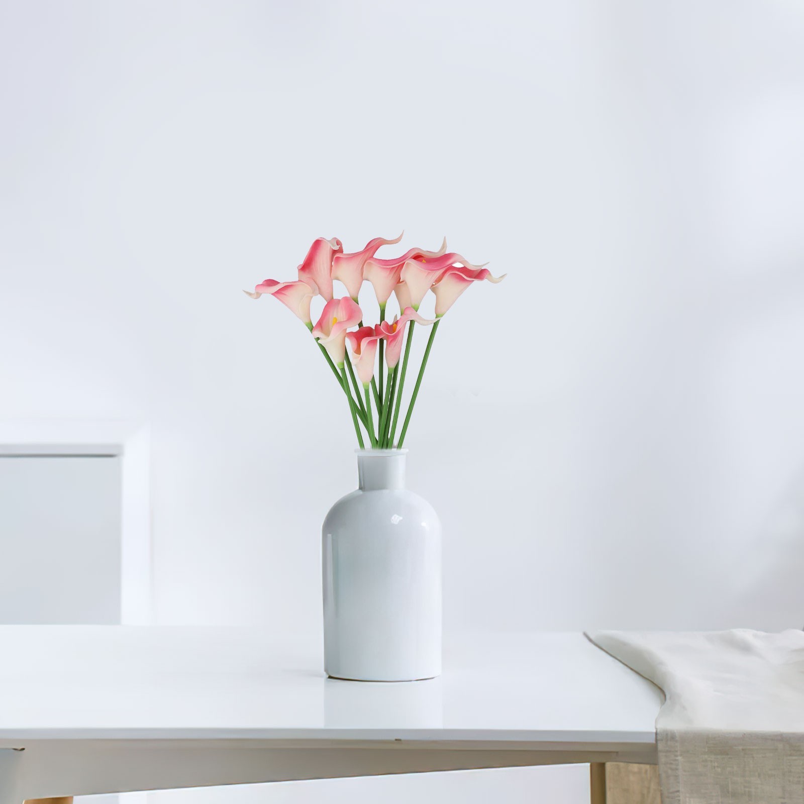 Colorful Calla Lily Artificial Flowers 10pcs for Modern Home Decoration