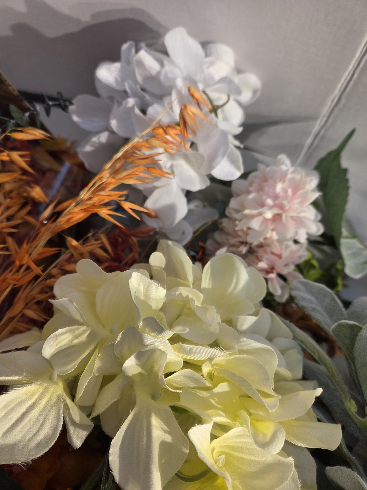 Large Faux Floral Pick Lot Wreaths, Crafting Holiday Multi Color Over 60 Picks