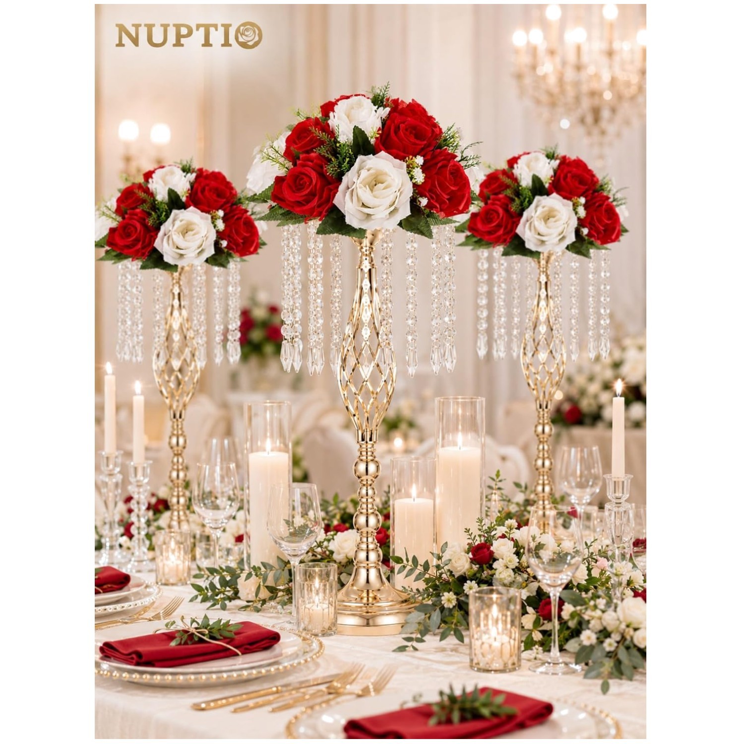 Artificial Flower Balls for Centerpieces – 15 Heads