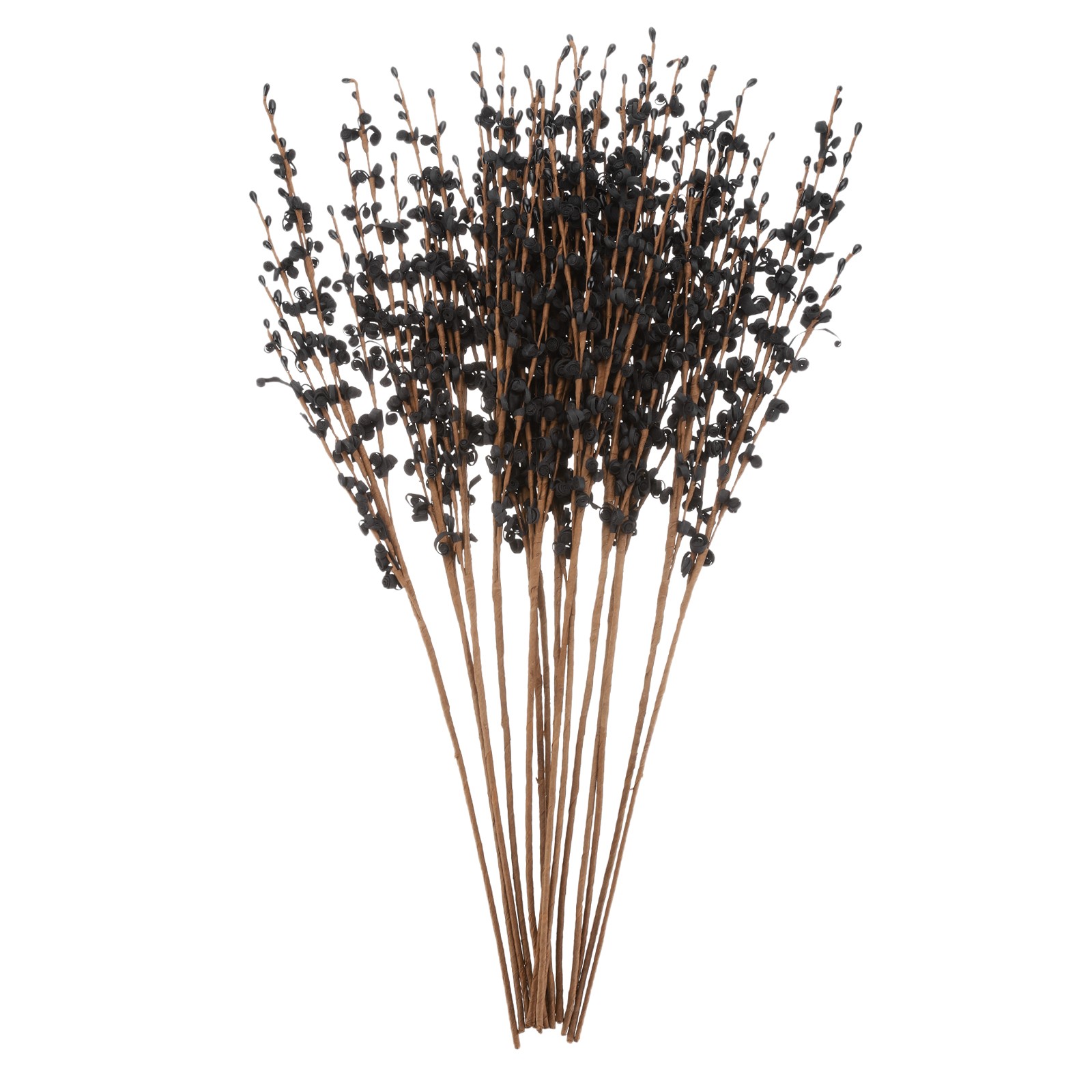 15Pcs Artificial Flowers 21.7″ Plastic Faux Flowers Fake Branches Black