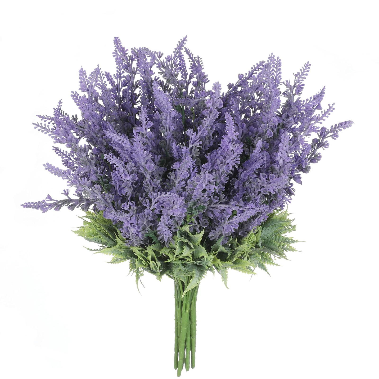 Lavender Artificial Flowers Bulk Stems Faux Greenery Plants Real-Touch Purple…