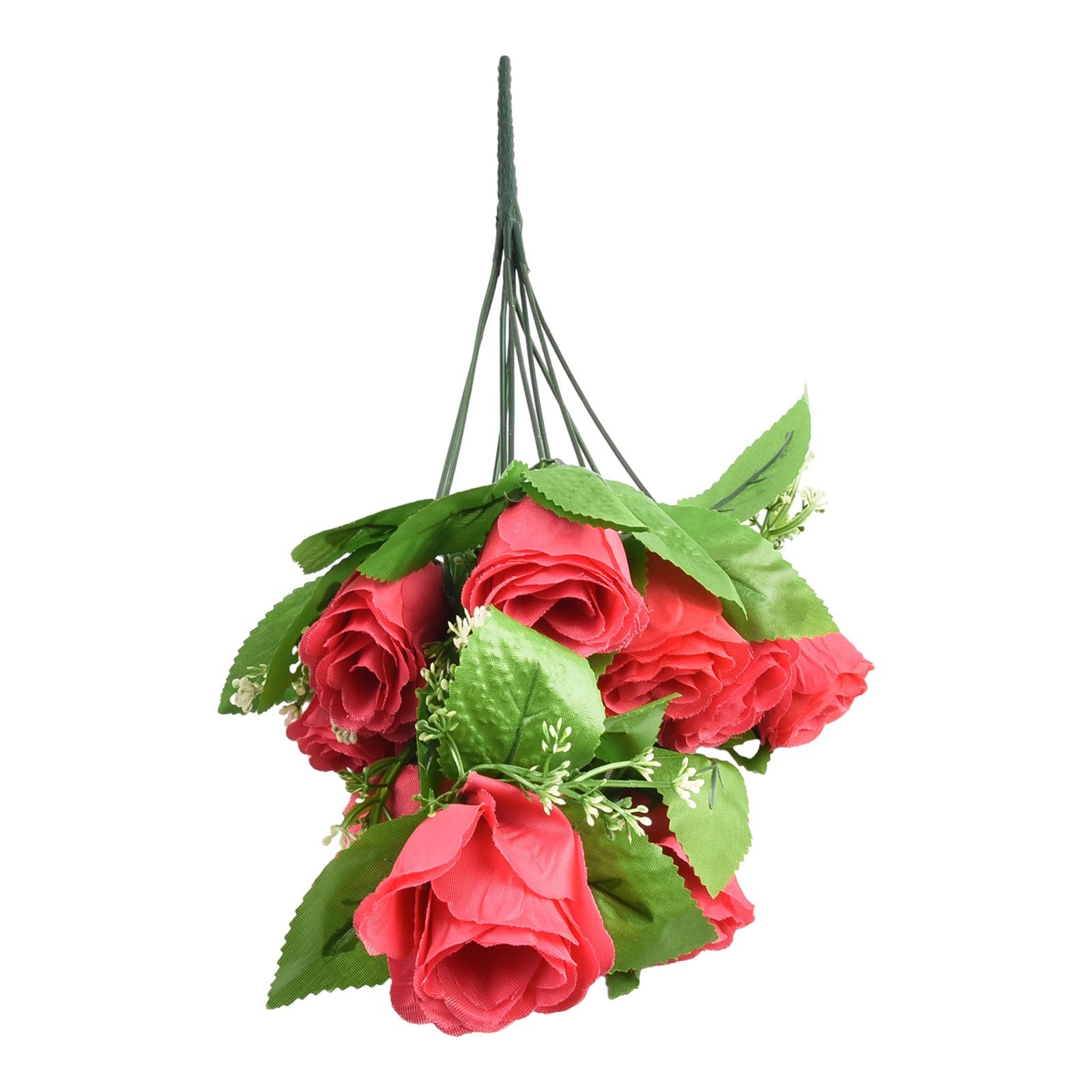 Striking 10 Heads Silk Bud Bunch for Wedding and Home Outdoor Use
