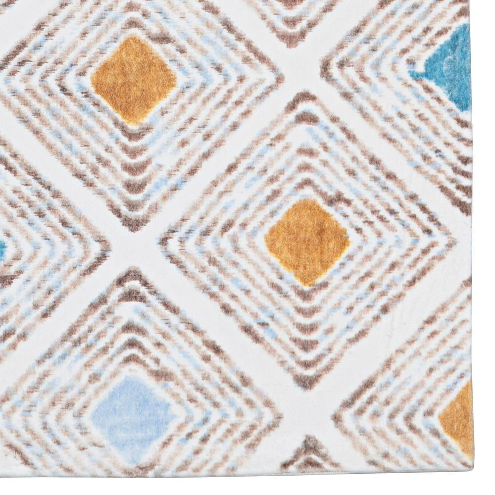 Harpe Faux Rabbit Ivory & Tan 5X7 Area Rug