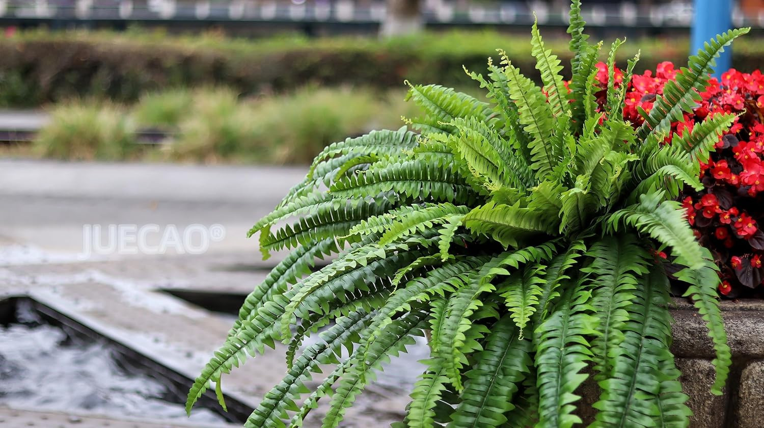 68″ Large Boston Fern – Lifelike Silk Plant for Home, Garden & Patio Decor