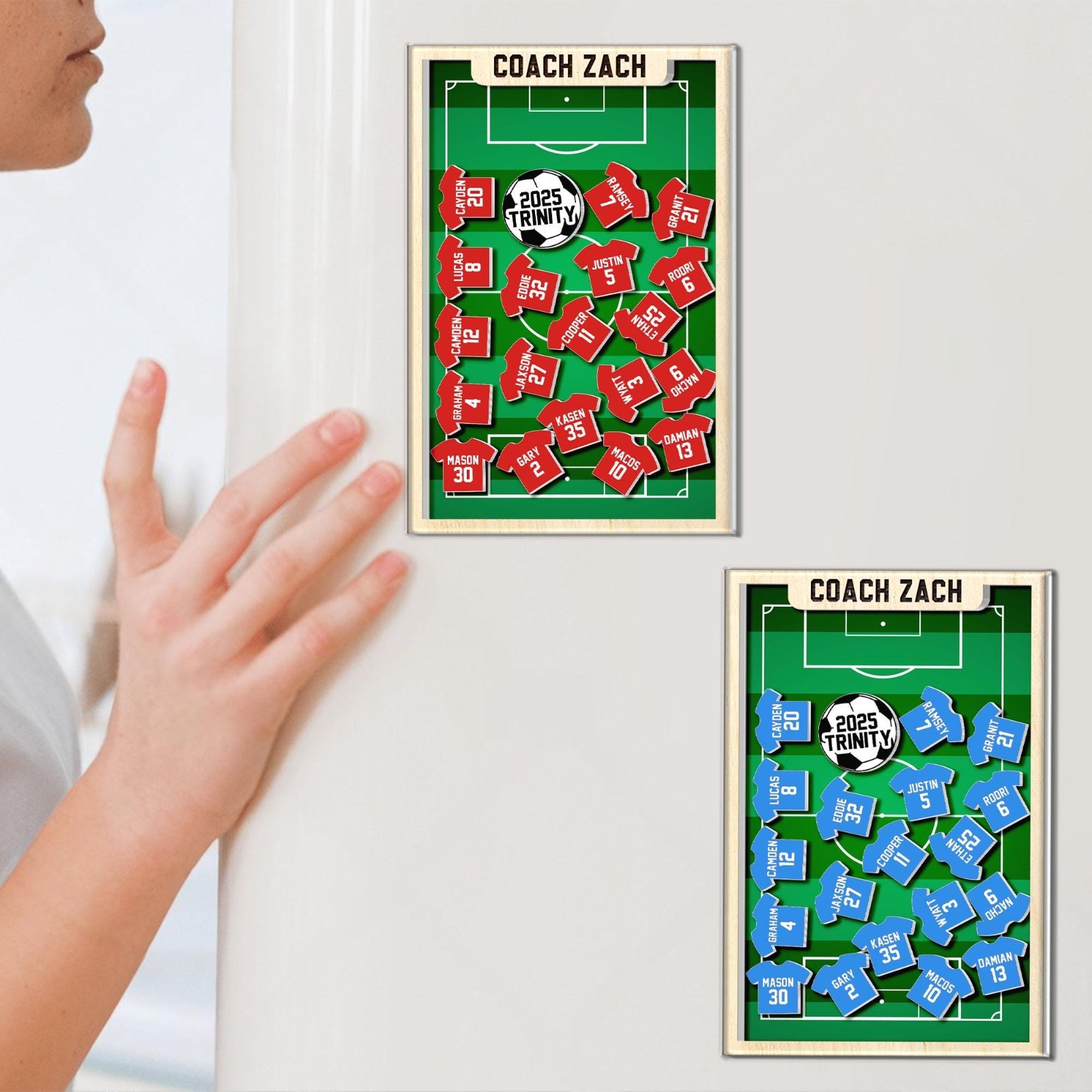 Personalized Soccer Coach Gift – Thank You Magnet with Team Names, Soccer Coach