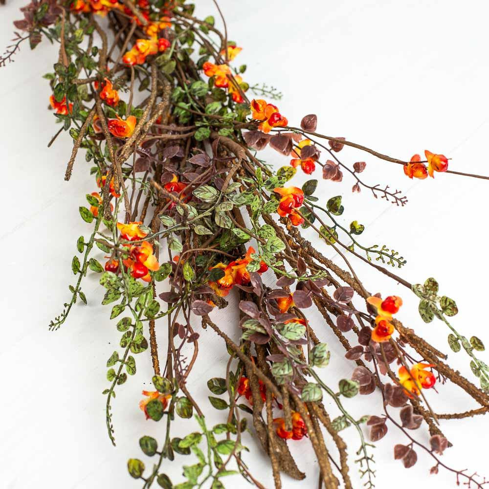Factory Direct Craft Artificial Woodland Bittersweet and Twig Garland