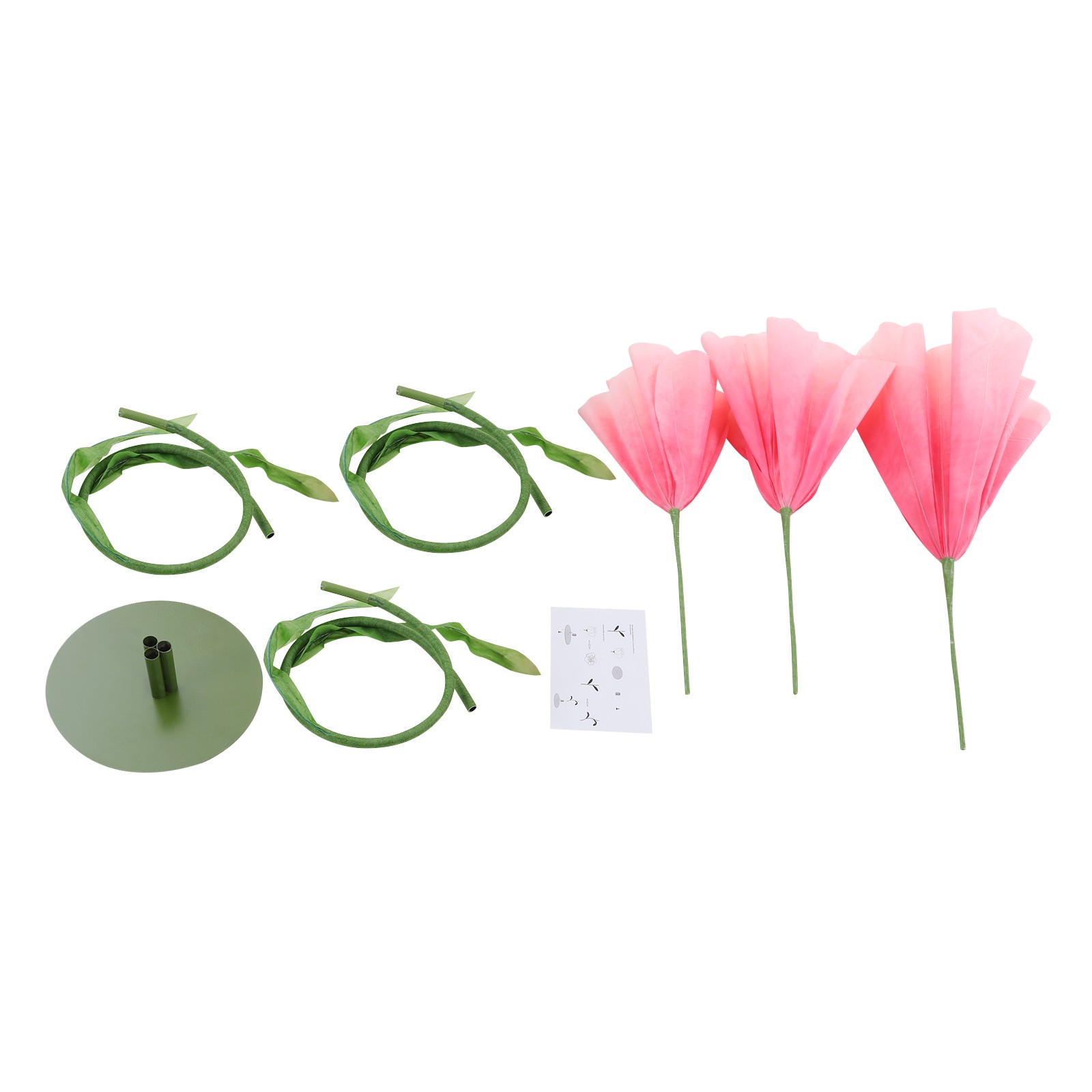 Giant Flowers for Decoration,3-Head Fake Flower Artificial Fabric Flower,Wedding