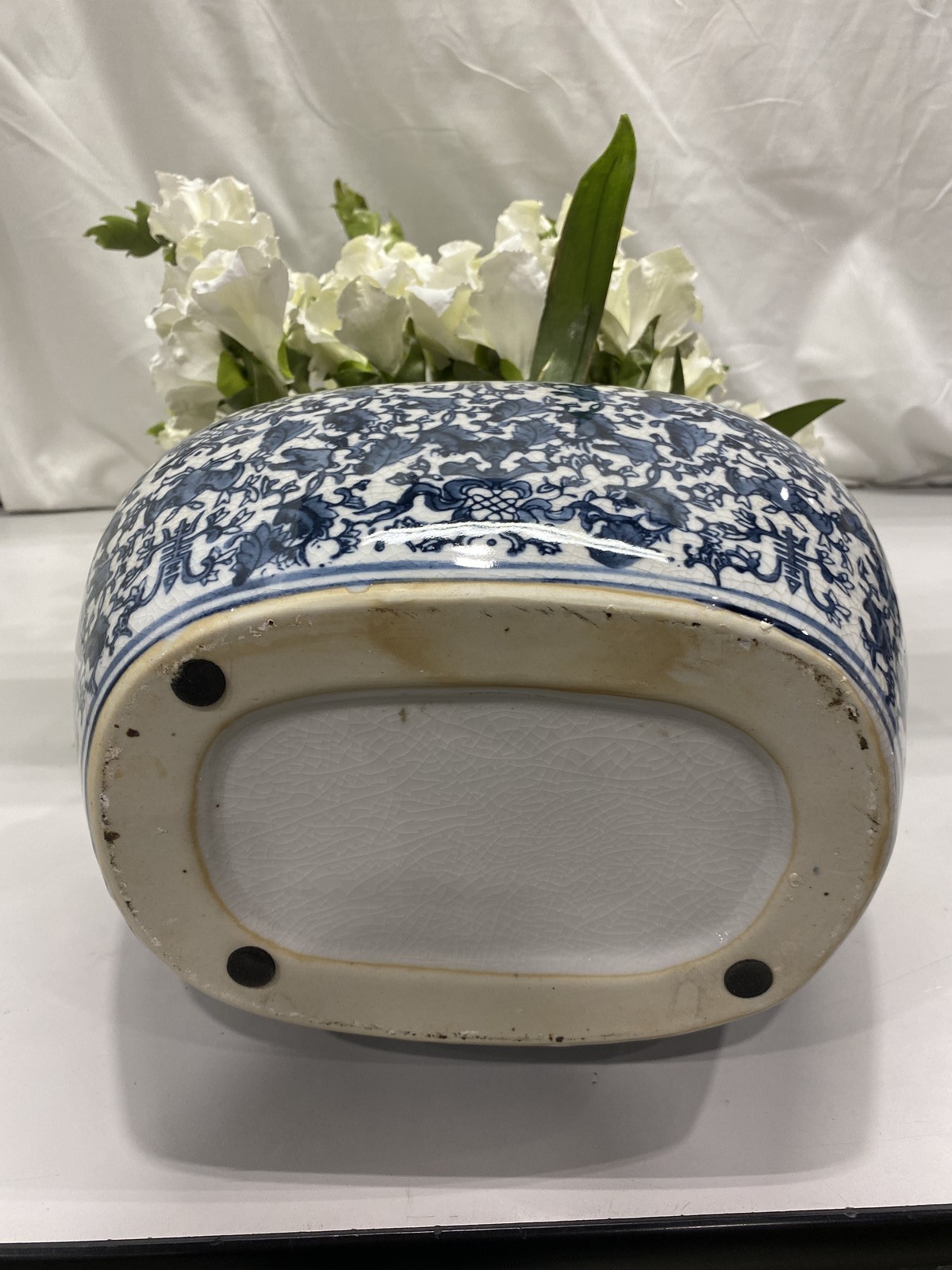 Wineward Home Gladiolus Arrangement In Oval Plater 29in